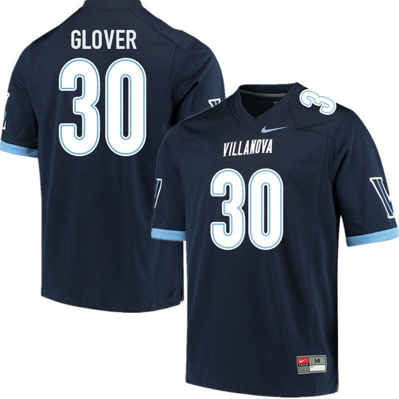 Men #30 Elijah Glover Villanova Wildcats College Football Jerseys Sale-Navy - Click Image to Close